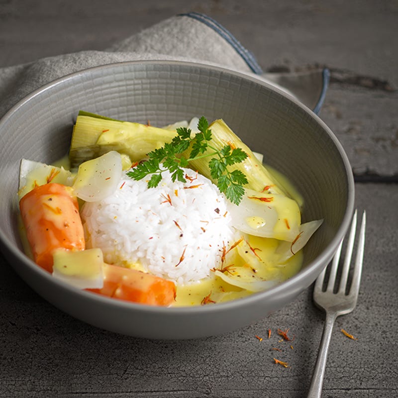 Photo de Pot-au-feu de légumes sauce safranée prise par WW