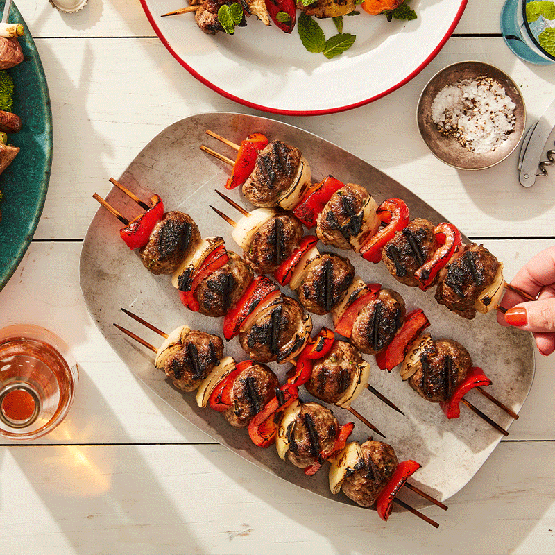 Meatball skewers