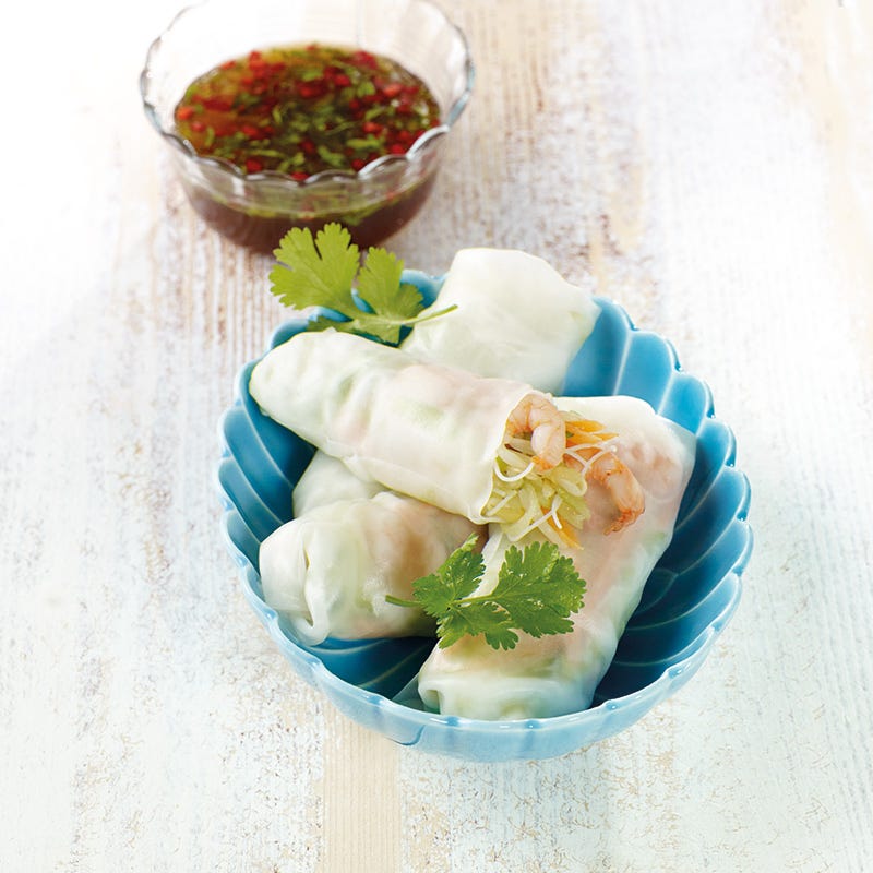 Summer Rolls mit Koriander-Limetten-Sauce