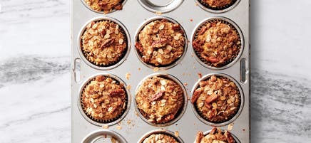 Muffins de patate douce et crumble