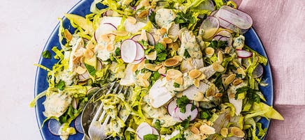 Coronation-style chicken salad