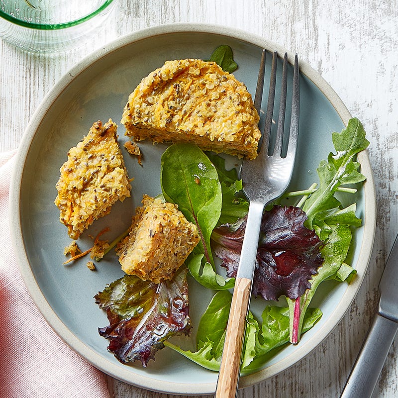 Quinoa, carrot & chia seed muffins