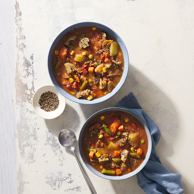Photo of Beef & mixed vegetable soup by WW