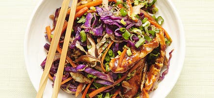Moo shu pork stir-fry