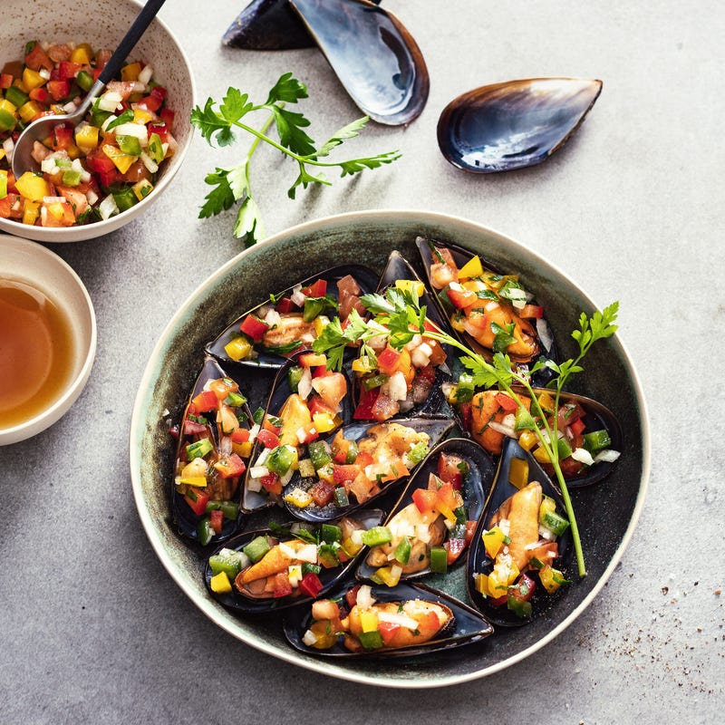 Photo de Moules farcies à la pipirrana prise par WW