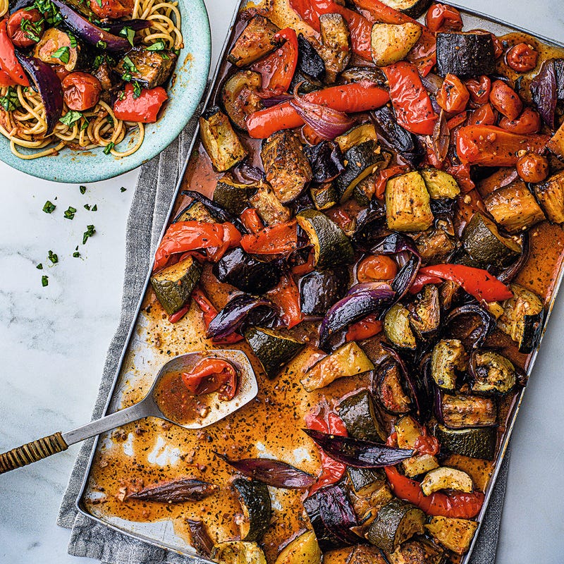 Photo of Roasted ratatouille spaghetti by WW