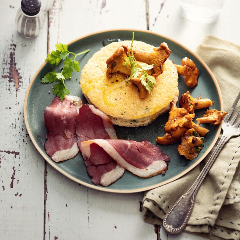 Photo de Fluffy pancakes aux girolles, magret et truffe prise par WW