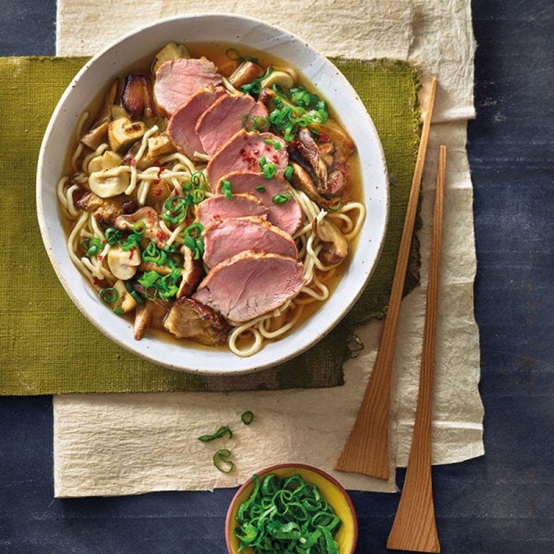 Schnelle Ramen mit Schweinefilet