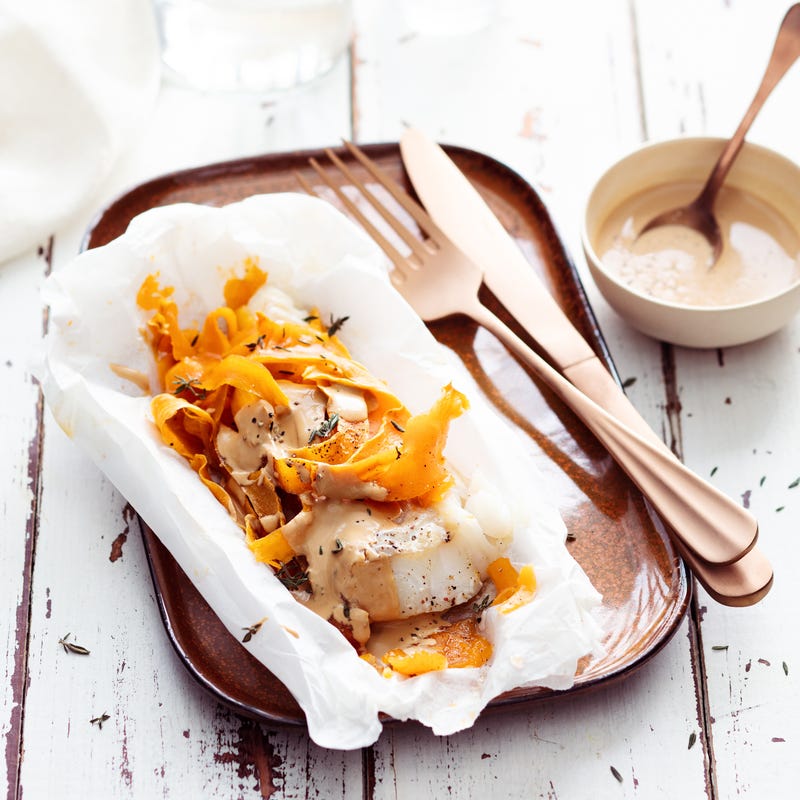 Photo de Papillote de colin à la chicorée et patate douce prise par WW