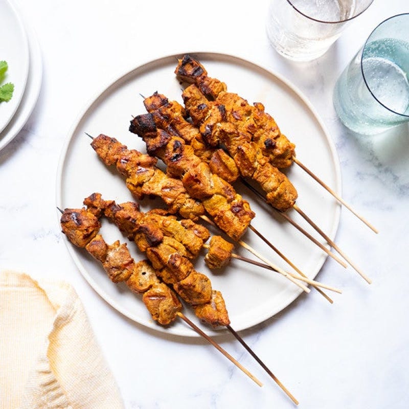 Photo de Brochettes de porc à l’espagnole (Pinchos Morunos) par WW