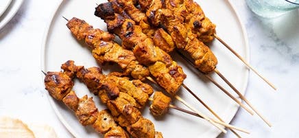 Brochettes de porc à l’espagnole (Pinchos Morunos)
