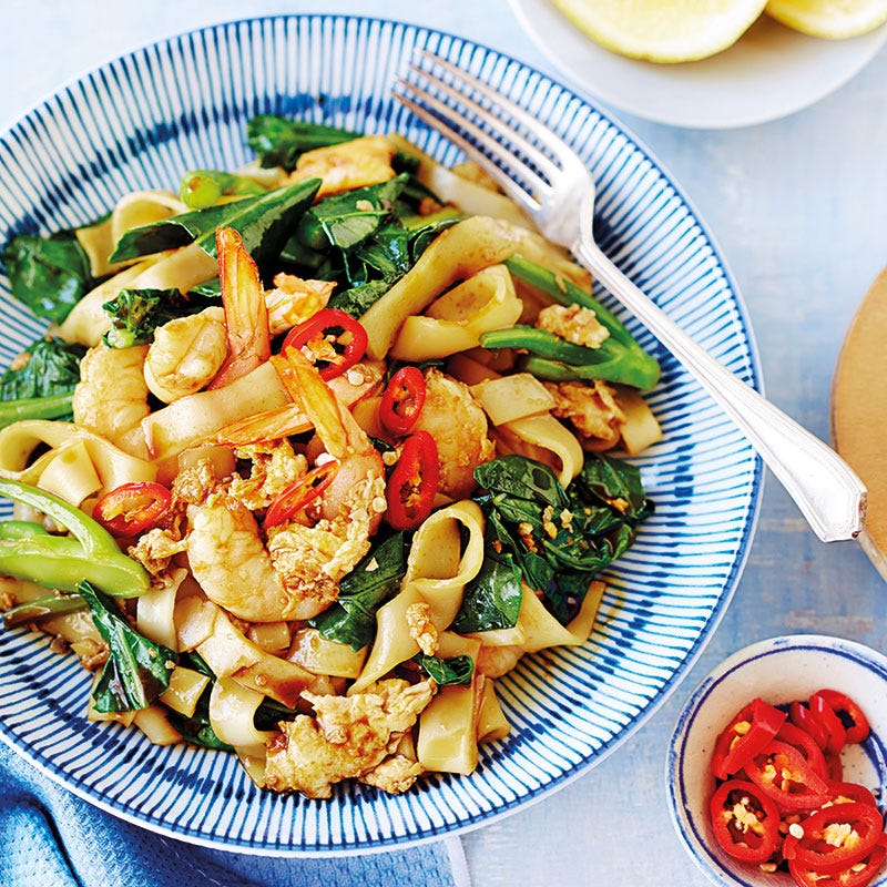 Asiatischer Crevetten-Eier-Salat