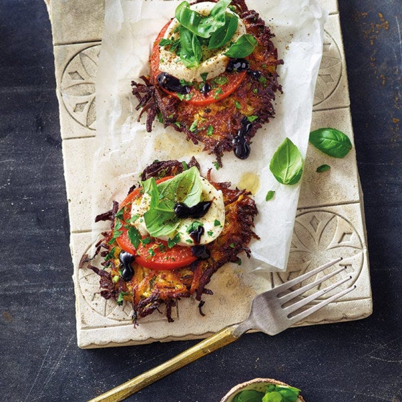 Caprese-Kartoffel-Rösti