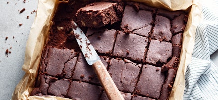 Brownies aux haricots rouges et aux noix