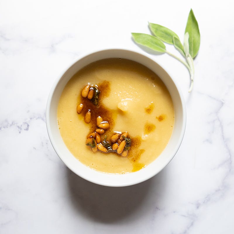 Photo of Creamy Cauliflower-Apple Soup by WW