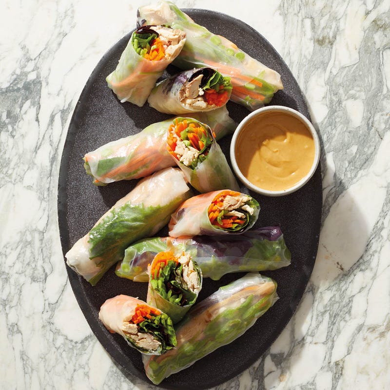 Rouleaux de printemps au poulet et aux légumes