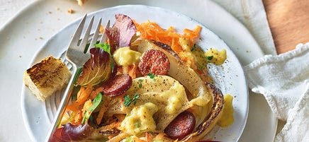Lauwarmer Fenchel-Chorizo-Salat