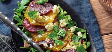 Rote-Bete-Salat mit Orange und Feta