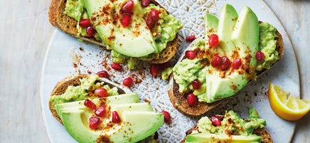 Marokkaanse boterham met avocado