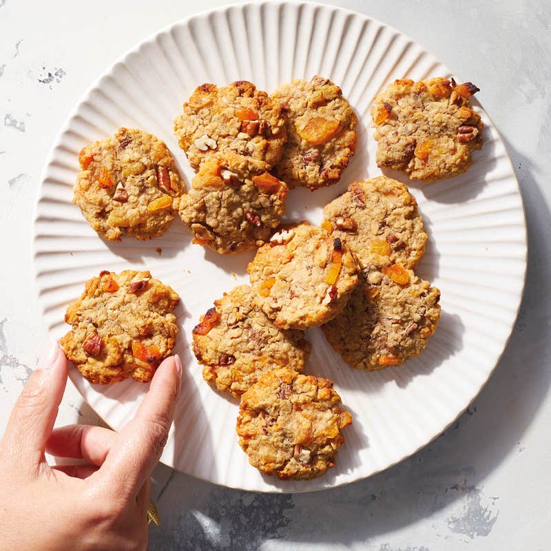 Cookies aux noix de pécan et à l'abricot