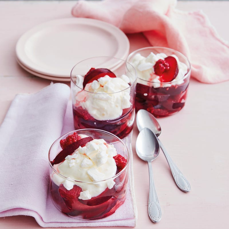 Foto van Pruimen-meringuedessert door WW