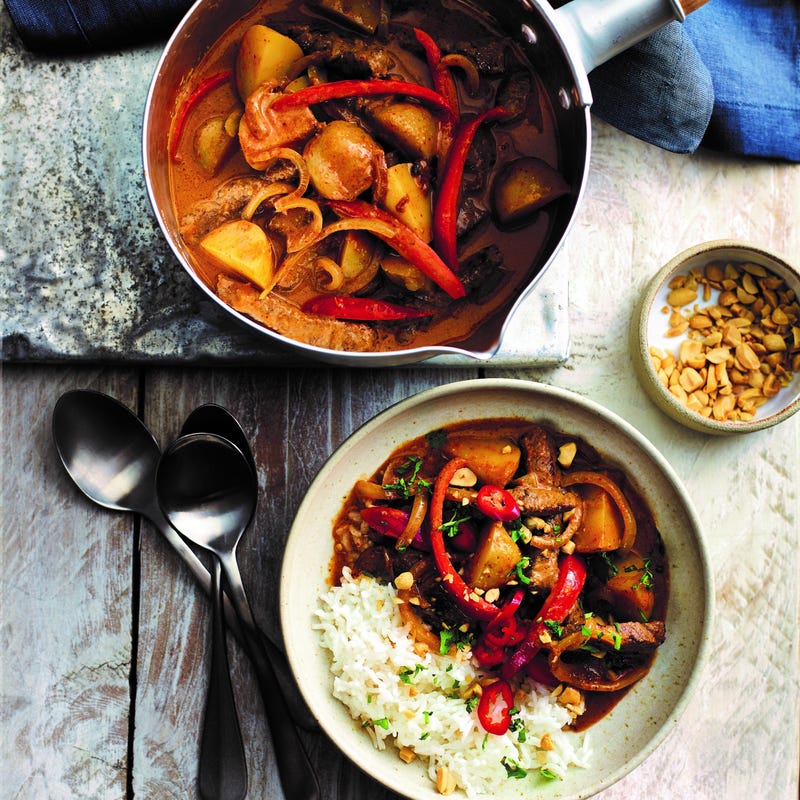 Foto van Massaman curry met biefstuk door WW