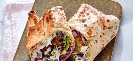 Snelle falafelrolletjes