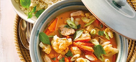 Puten-Thaicurry mit Naturreis