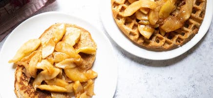 Tranches de pommes à la cannelle cuites au four
