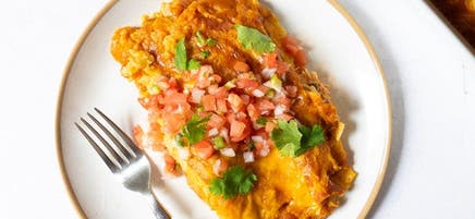Chicken and Pumpkin Enchiladas