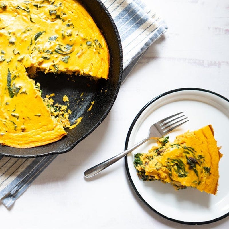 Photo de Frittata à la citrouille et au chou frisé avec des tomates séchées au soleil par WW