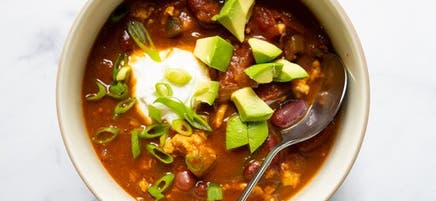 Pumpkin-turkey chili