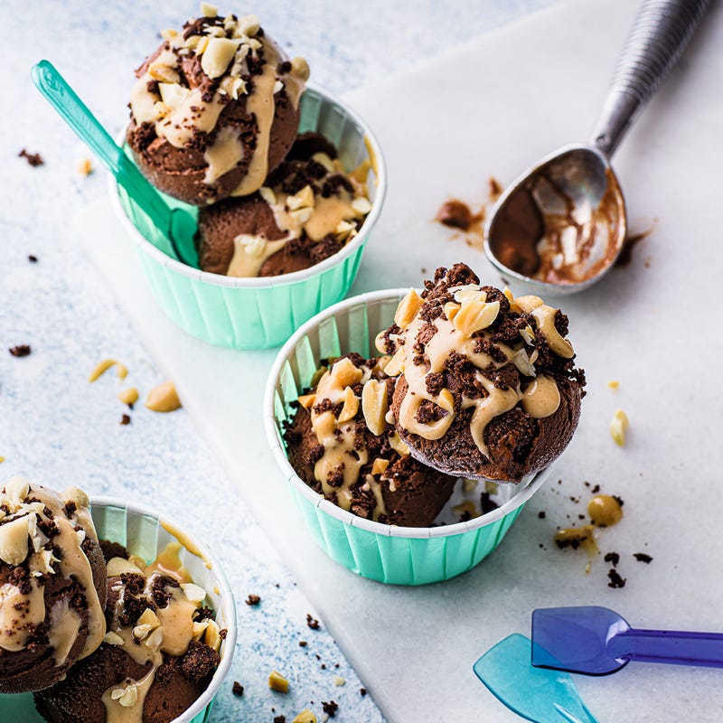 Photo of Choc-peanut ‘ice cream’ bowls by WW