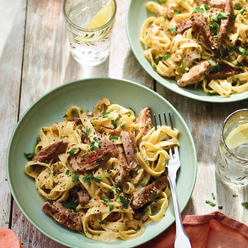 Foto van Tagliatelle met varkensfilet en wittewijnsaus door WW