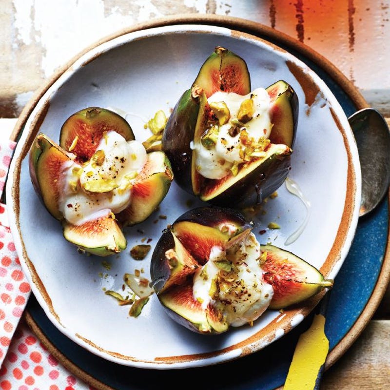 Photo de Figues cuites à la ricotta et aux pistaches prise par WW