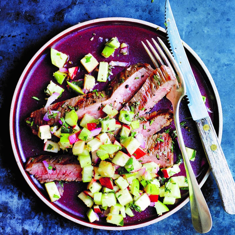 Foto van Bavette met appelrelish door WW