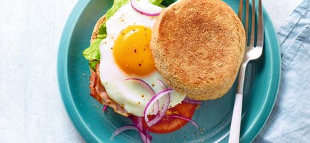 Croque matin oeuf et bacon
