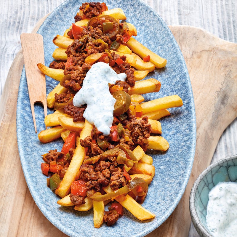 Foto van Loaded fries met tartaar en jalapeño door WW