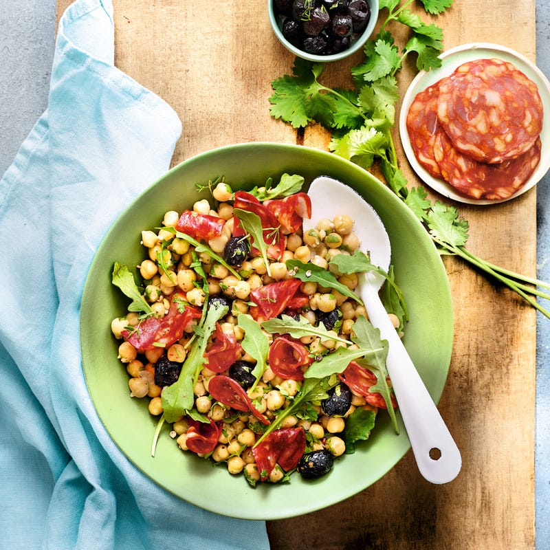Photo de Salade de pois chiches au chorizo prise par WW