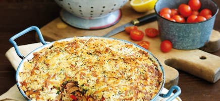 Gratin de riz au thon