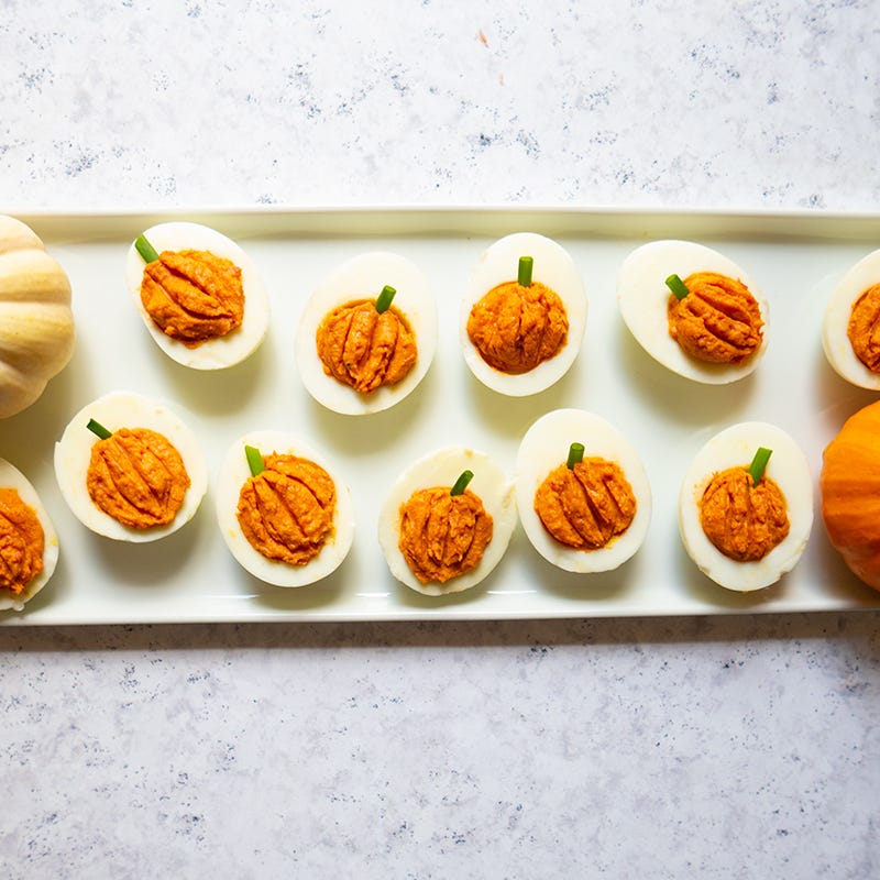 Photo of Jack-o'-Lantern Deviled Eggs by WW