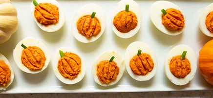 Jack-o'-Lantern Deviled Eggs