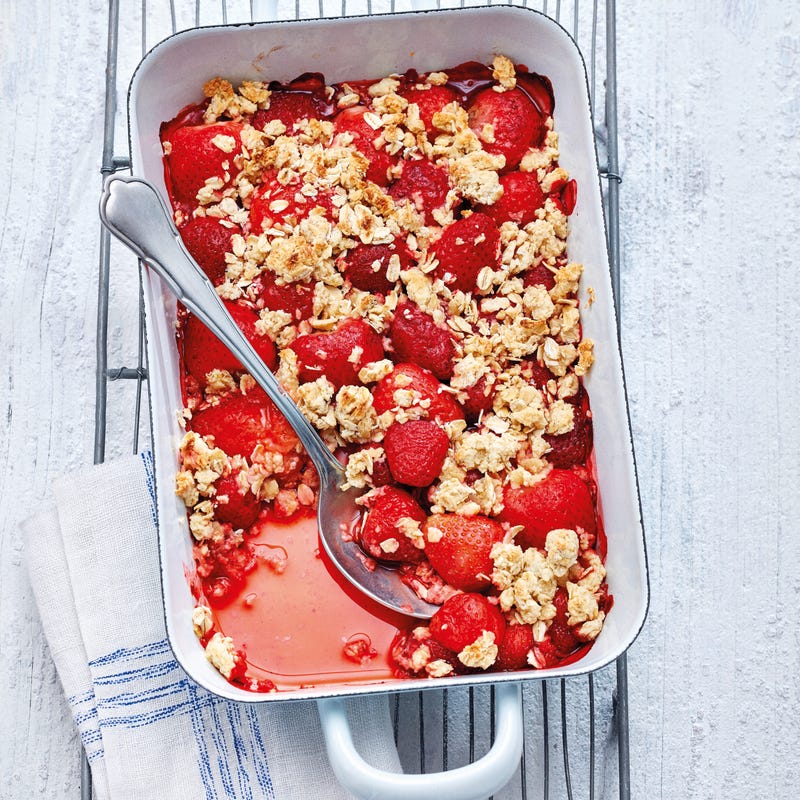 Foto van Aardbeiencrumble door WW