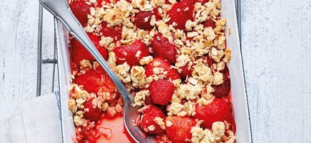 Aardbeiencrumble