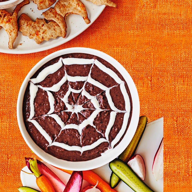 Spinnennetz-Bohnendip