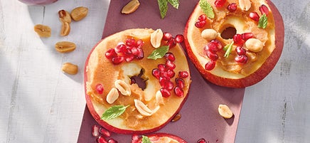 Schnelle Apfel-Erdnuss-Ringe