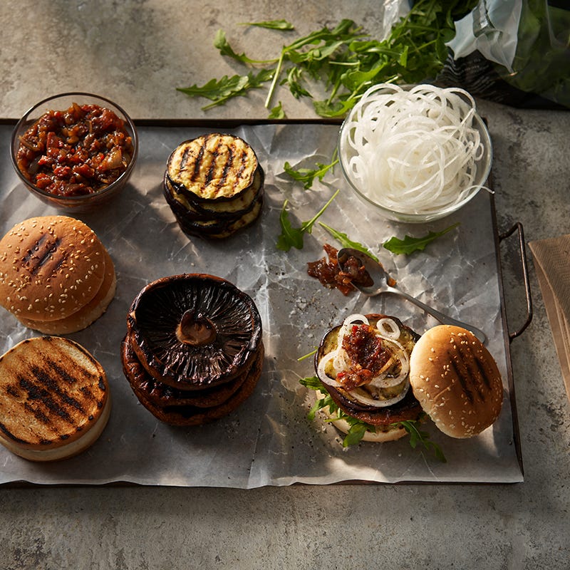 ViktVäktarna - Grillad portabelloburgare med chilichutney