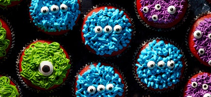 Halloween Monster Cupcakes
