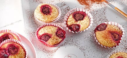 Mini-Kirsch-Cakes mit Marzipan
