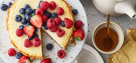 Käsekuchen mit Beeren